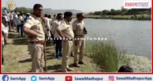 Case of catching Kishore by crocodile in Banas river. Teenager's address not found even after 6 hours
