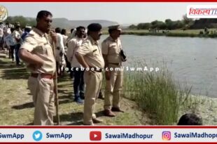 Case of catching Kishore by crocodile in Banas river. Teenager's address not found even after 6 hours