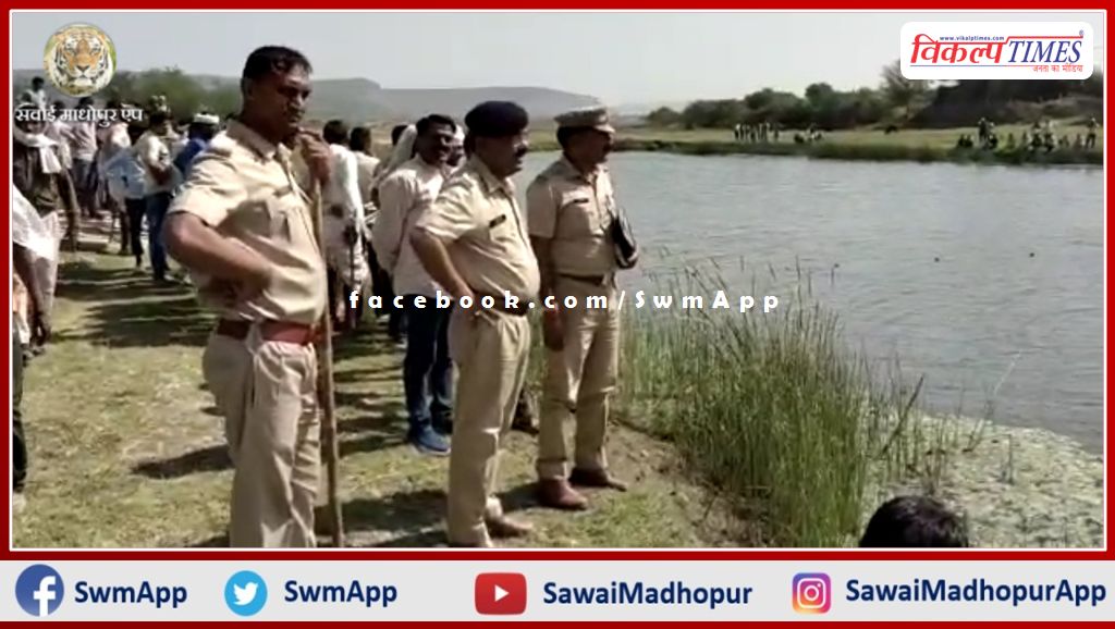 Case of catching Kishore by crocodile in Banas river. Teenager's address not found even after 6 hours