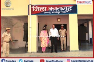 District Authority President Atul Kumar Saxena did monthly inspection of the district jail in sawai madhopur