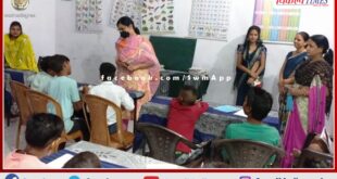 District Authority Secretary Shweta Gupta inspected Trinetra Children's Home in sawai madhopur