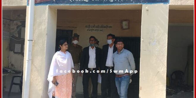 District Authority Secretary inspected the district jail and gave legal information to the prisoners in sawai madhopur