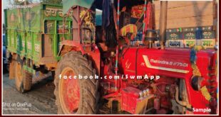 Four tractor-trolley seized while transporting illegal gravel in sawai madhopur