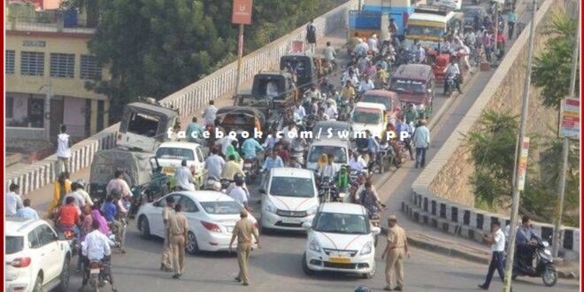 Heavy jam on Hammir culvert in sawai madhopur