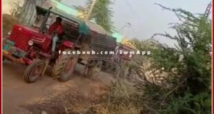 Illegal gravel-fill vehicles running indiscriminately on the roads of Malarna Dungar