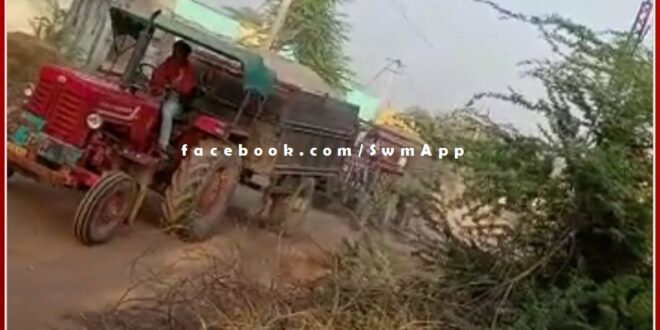 Illegal gravel-fill vehicles running indiscriminately on the roads of Malarna Dungar