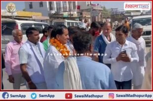 MP Sukhbir Singh Jaunapuria on Bamanwas tour