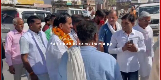 MP Sukhbir Singh Jaunapuria on Bamanwas tour