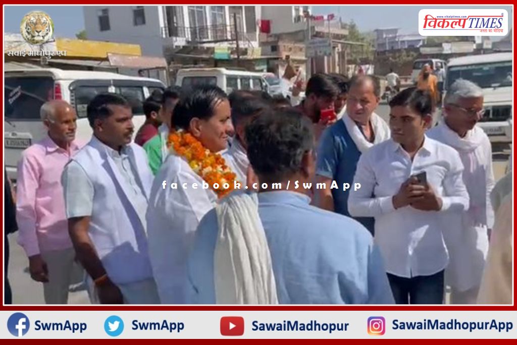 MP Sukhbir Singh Jaunapuria on Bamanwas tour