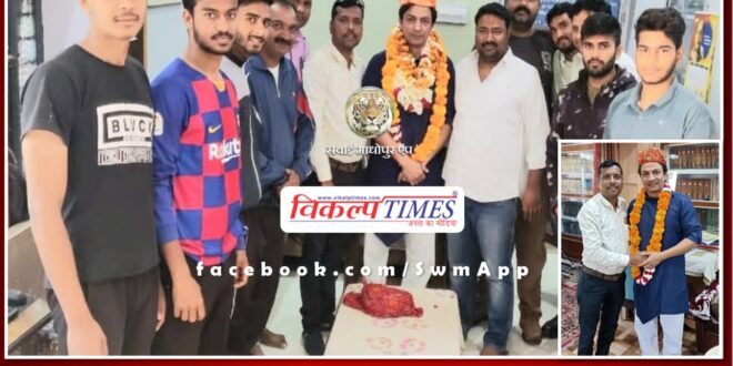 President of Rajasthan Pradesh Kabaddi Association welcomed in sawai madhopur