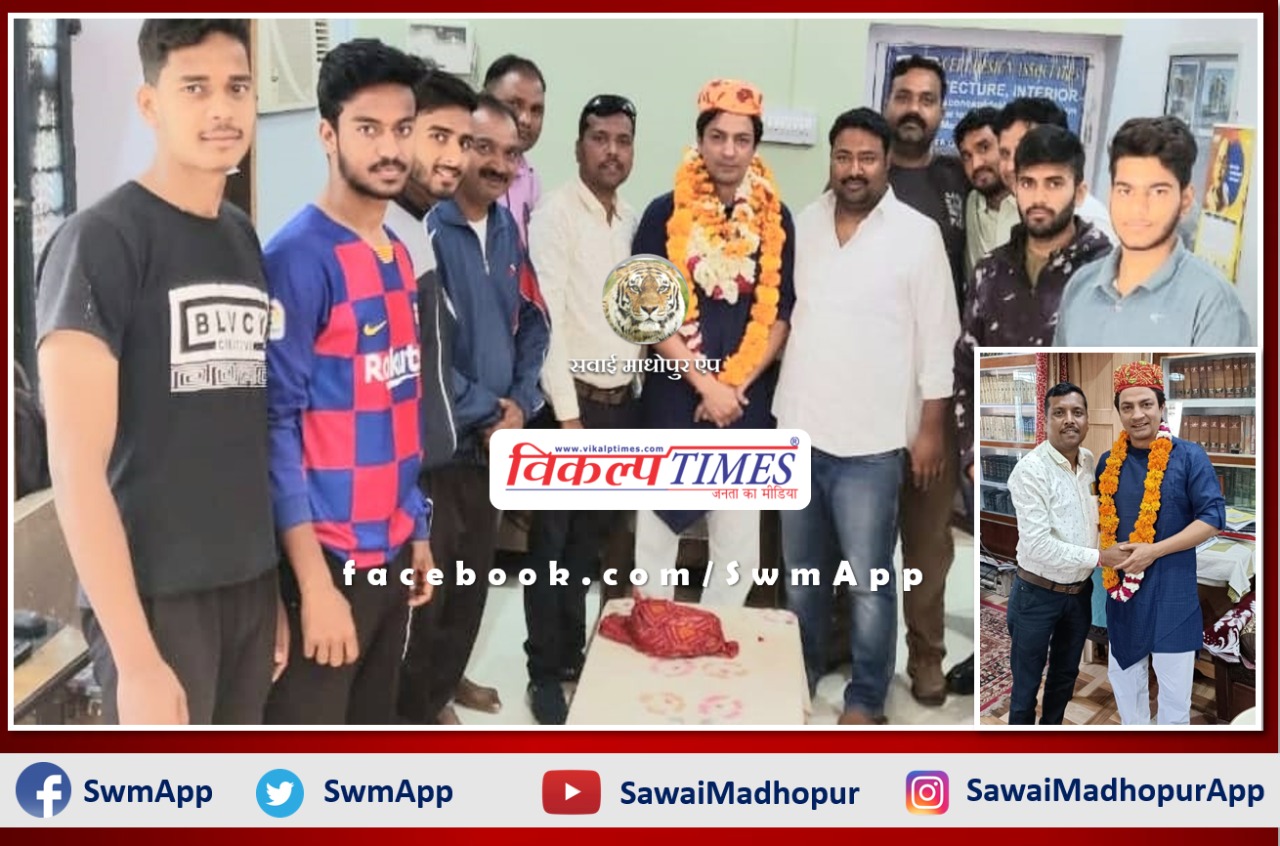 President of Rajasthan Pradesh Kabaddi Association welcomed in sawai madhopur
