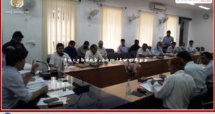 Progress review meeting of twenty point program held in sawai madhopur