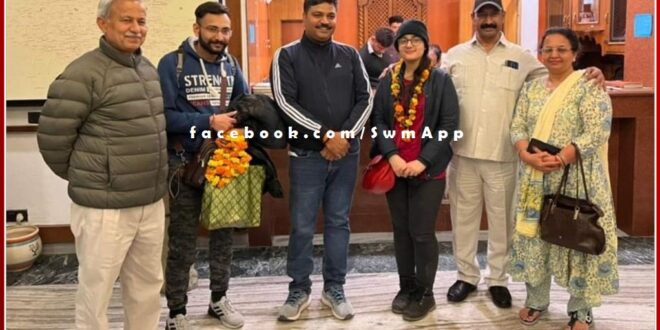 SP Sunil Kumar Vishnoi's daughter Dikshita Vishnoi returned safely to India