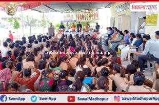 Self defense given to students in bamanwas sawai madhopur