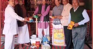 Srivijayeshwar Charitable Trust presented the material for the Bhandara in sawai madhopur