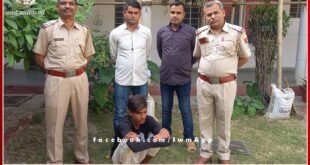 Sunil Harijan, accused of Veeru Bagaria murder case arrested in sawai madhopur
