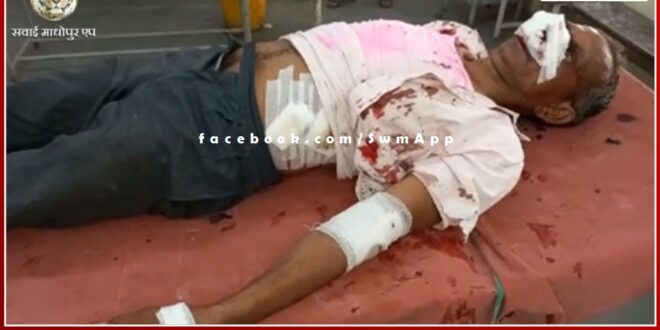 The tiger attacked the worker, Worker seriously injured in attack in khandar