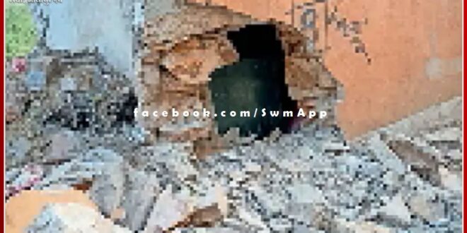 Thieves tried to break into Bank of Baroda, failed to break the locker, safe 13 lakhs in sawai madhopur