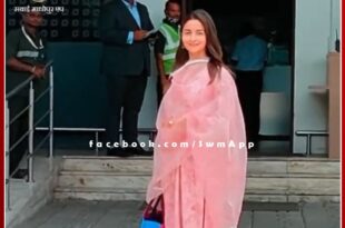 Actress Alia Bhatt reached Jaisalmer