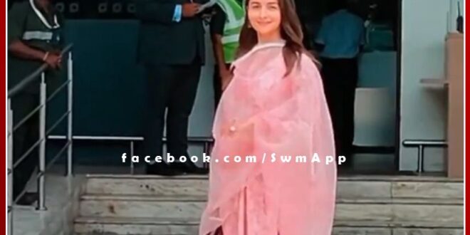 Actress Alia Bhatt reached Jaisalmer