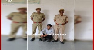 Another accused in the Veeru Bagaria murder case was caught by the police in sawai madhopur