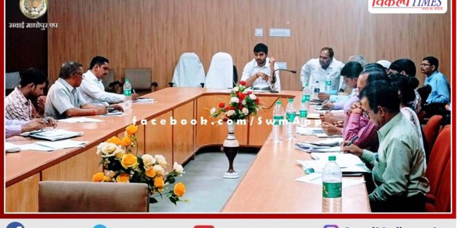 CEO Abhishek Khanna instructs development officers to increase labor in NREGA in sawai madhopur