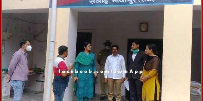 District Authority Secretary inspected the district jail and took stock of the arrangements in sawai madhopur