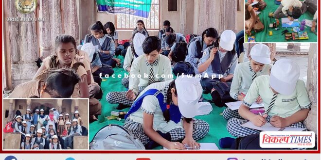 Painting competition organized on the occasion of World Heritage Day in ranthambore