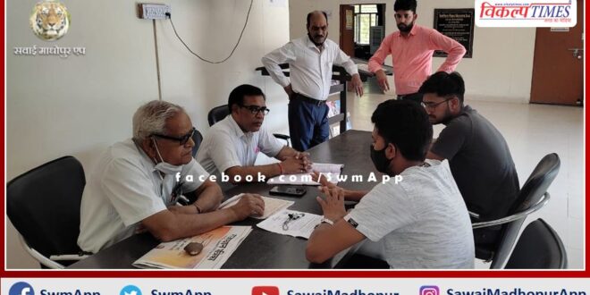 Pre-counselling organized for successful organization of National Lok Adalat at ADR Center in sawai madhopur