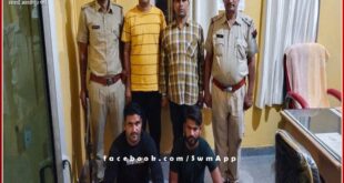 The accused arrested for demanding money and assaulting the shopkeeper in sawai madhopur