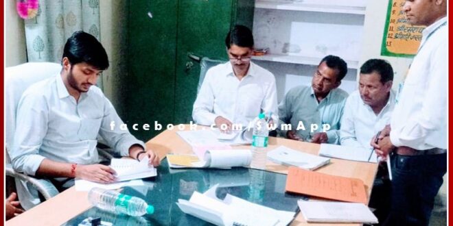 The round of intensive inspections of the Chief Executive Officer of the Zilla Parishad continues in sawai madhopur