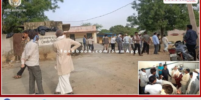 The truck hit the bike, Husband, wife and mother died on the spot in the accident in sawai madhopur