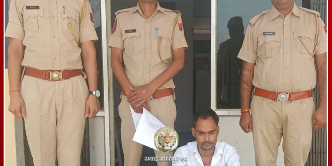 Wanted accused of Laddulal murder case in Enda village arrested in malarna dungar sawai madhopur