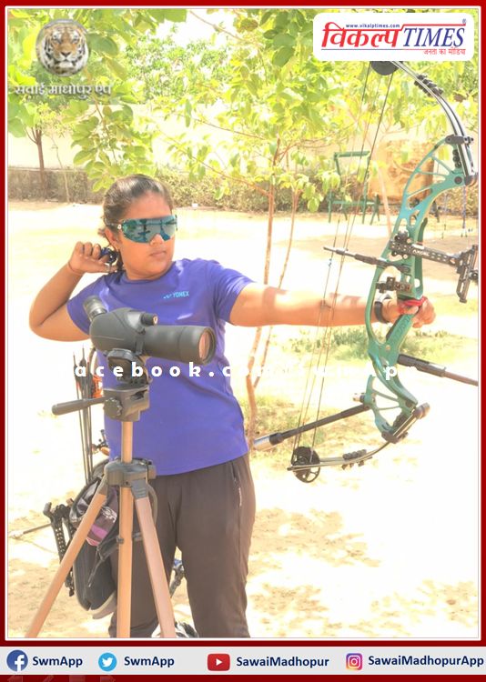 Yashasvi Nathawat selected in the national level sub junior archery competition