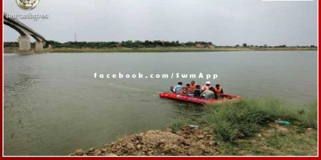 Youth jumped in Chambal river by climbing railing from Pali Bridge in khandar