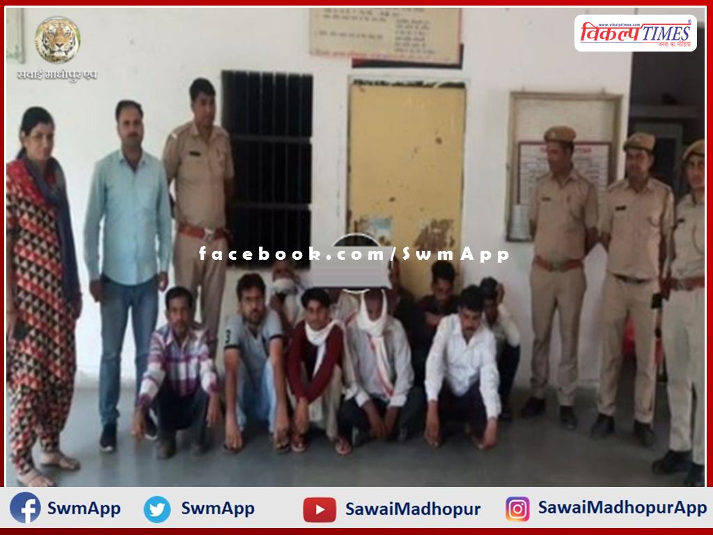 10 people arrested for betting in sawai madhopur