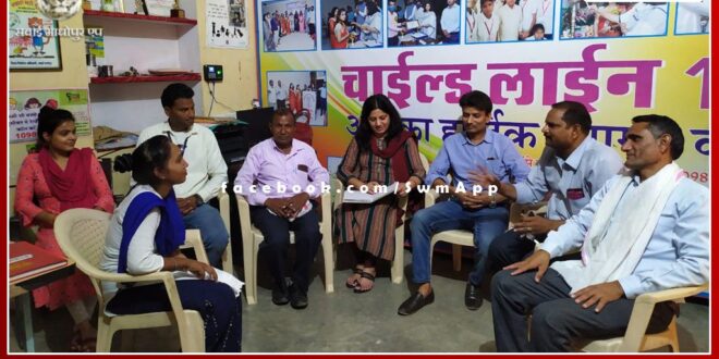 A meeting was organized for the prevention of child marriage in sawai madhopur