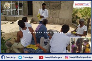Child line raising awareness among children in sawai madhopur