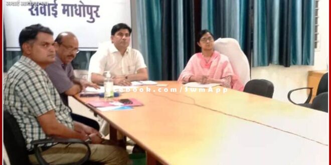 Collector took virtual meeting of officers for successful organization of National Lok Adalat in sawai madhopur