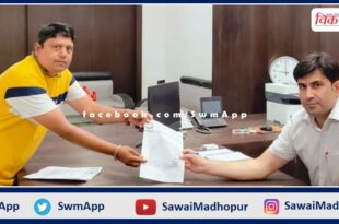 Demand to get payment of students studying in RTE in sawai madhopur