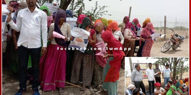Information about legal rights given to workers by organizing awareness camp in sawai madhopur