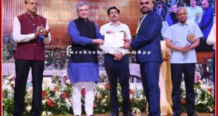 Manraj Meena of Sawai madhopur honored with National Award