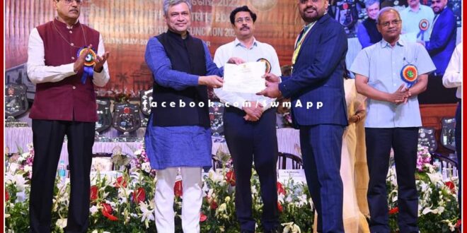 Manraj Meena of Sawai madhopur honored with National Award
