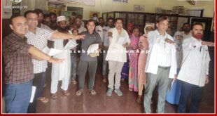 Oath administered at UPHC Bajaria under Tobacco Control Program