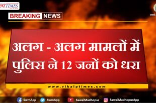 Police arrested 12 accused in sawai madhopur