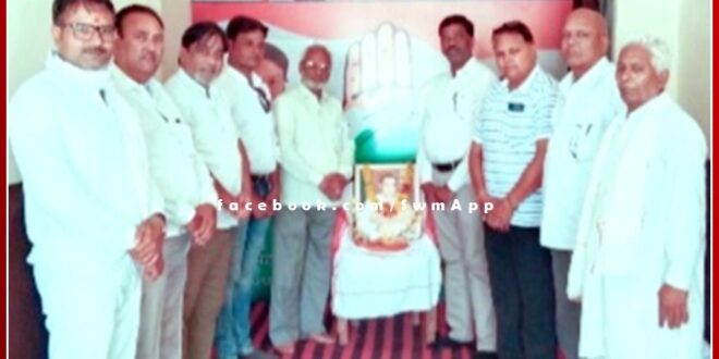 Rajiv Gandhi's death anniversary celebrated as Anti-Terrorist Day in sawai madhopur