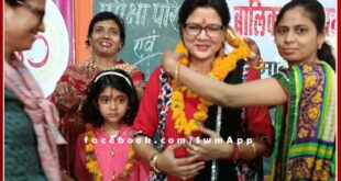 Sudha Toshniwal celebrated birthday with school family in sawai madhopur
