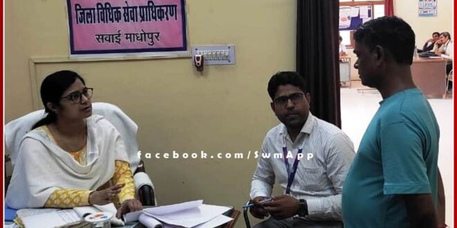 Trying to solve as many cases as possible in Lok Adalat in sawai madhopur