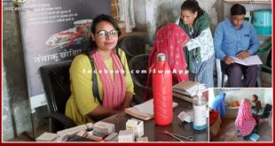 Vaccination of children and pregnant women on Mother-Child Health and Nutrition Day in sawai madhopur