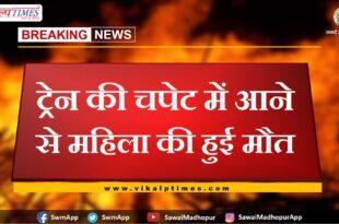 Woman dies after being hit by train in gangapur city